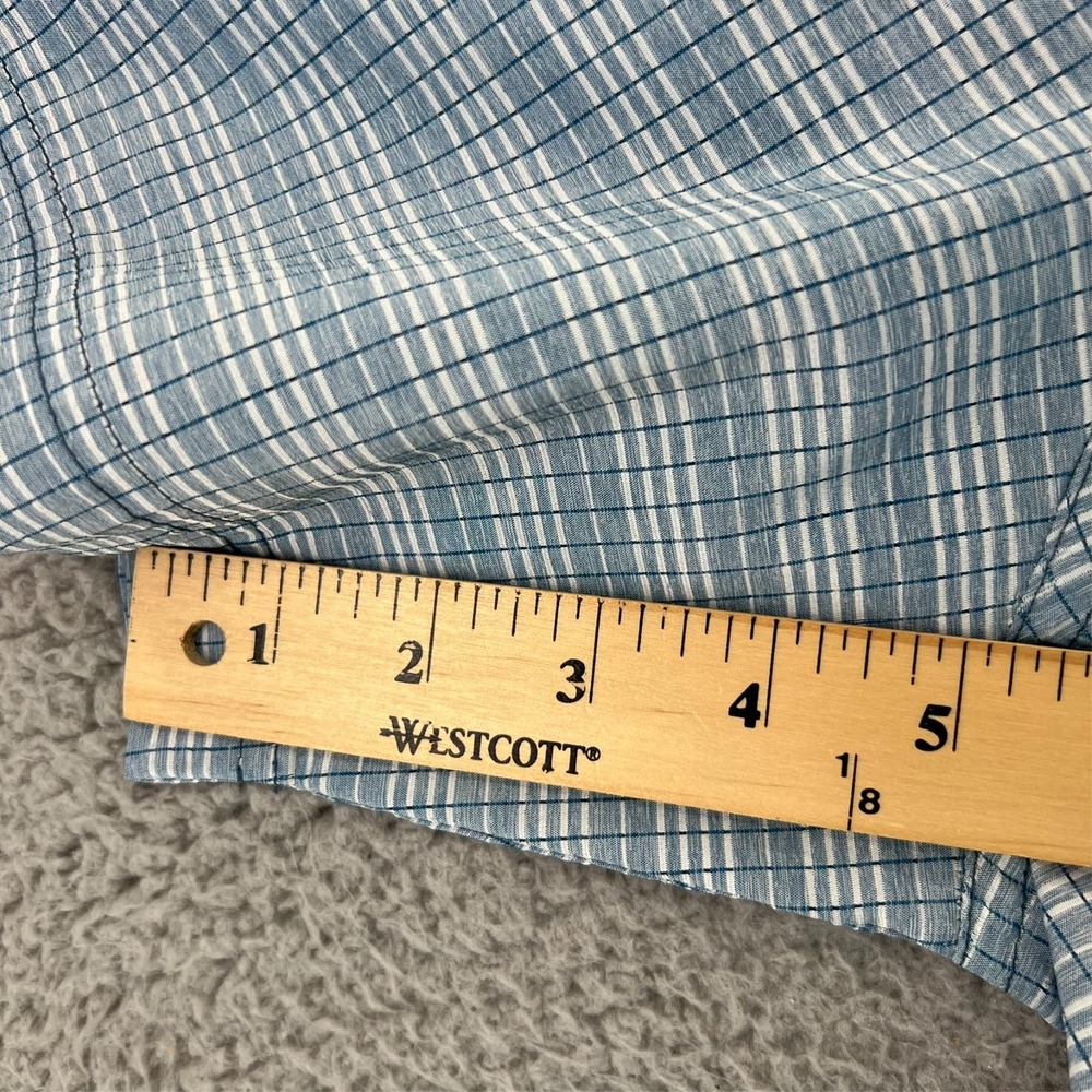 5.11 Tactical Shirt Mens XL Blue White Plaid Button Up Short Sleeve - Picture 12 of 16
